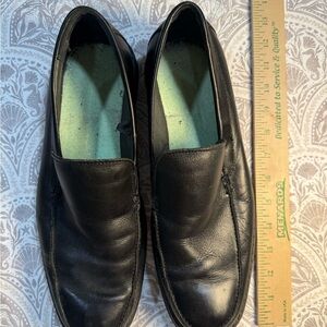 Dr. Scholl's Black Leather Slip-On Loafers